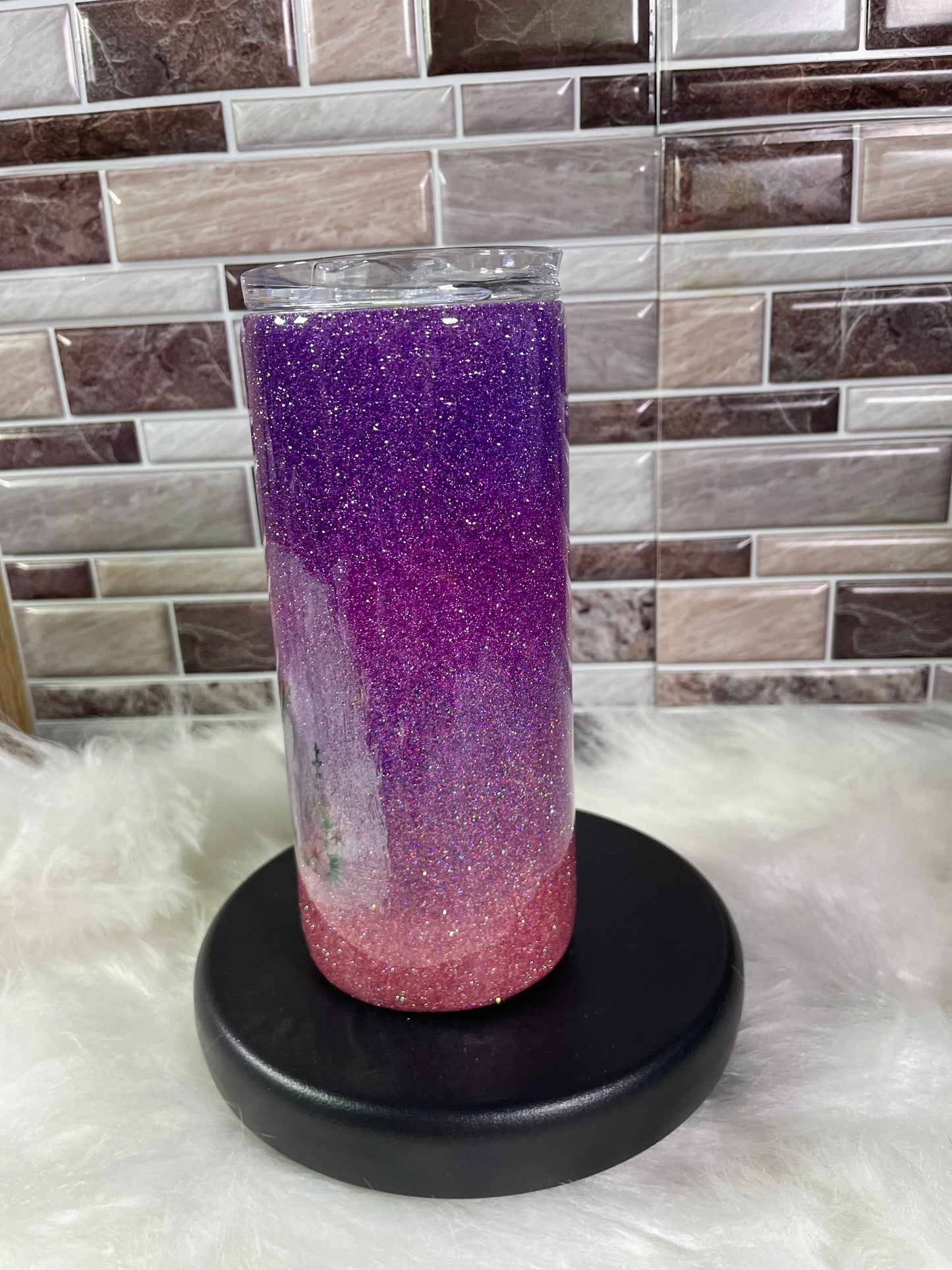 15 oz Stainless Steel Purple Unicorn Ombre Tumbler